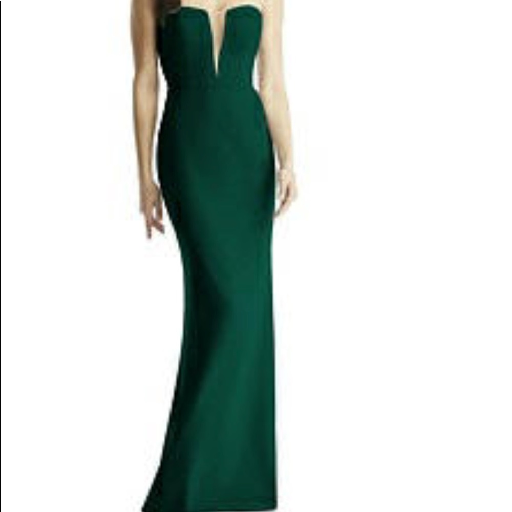 Dessy hunter green dress